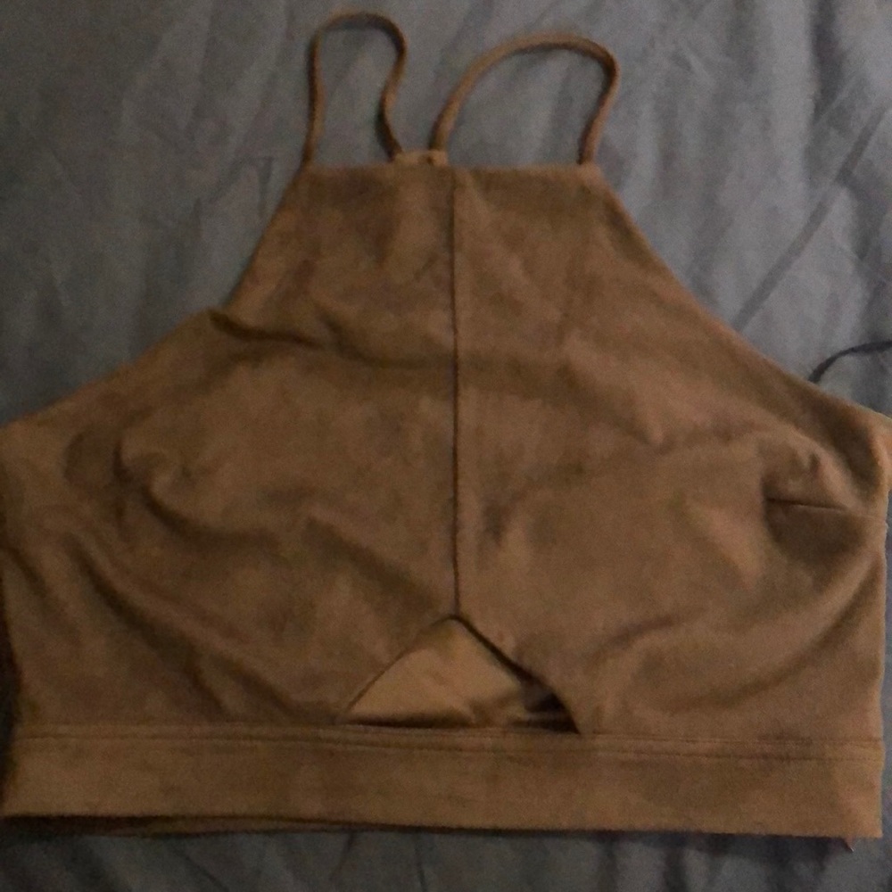 Tan crop top